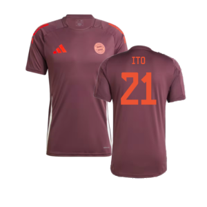 2024-2025 Bayern Munich Training Shirt (Shadow Maroon) (Ito 21)