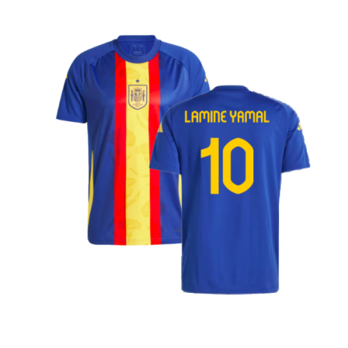 2024-2025 Spain Pre-Match Shirt (Victory Blue) (Lamine Yamal 10)