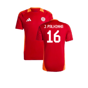 2024-2025 Bayern Munich Training Shirt (Red) (J. Palhinha 16) 2024-2025 Bayern Munich Training Shirt (Red) (J. Palhinha 16)