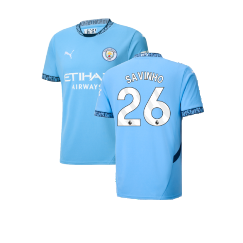 2024-2025 Man City Home Shirt (Savinho 26)