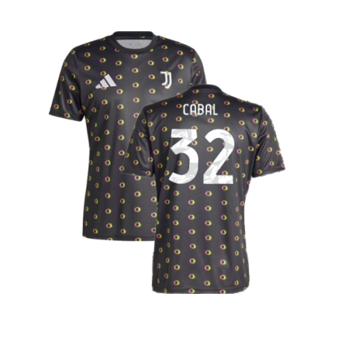 2024-2025 Juventus Pre-Match Shirt (Black) (Cabal 32)