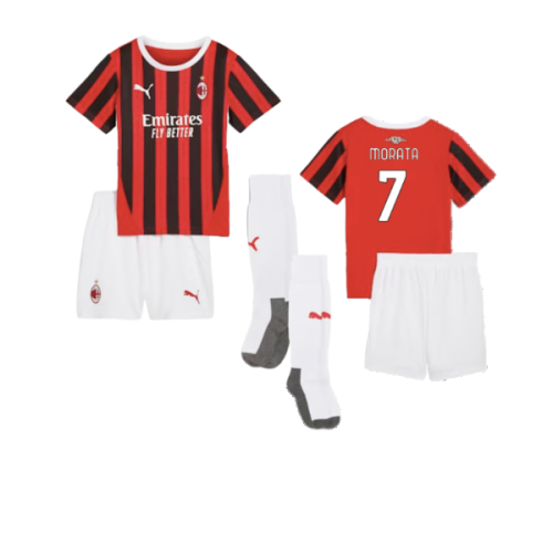 2024-2025 AC Milan Home Mini Kit (Morata 7)