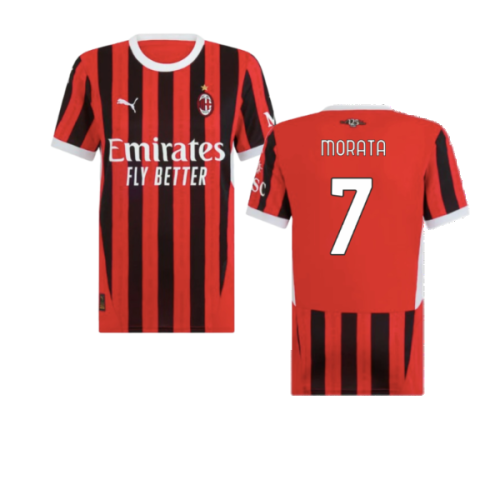 2024-2025 AC Milan Home Shirt (Womens) (Morata 7)