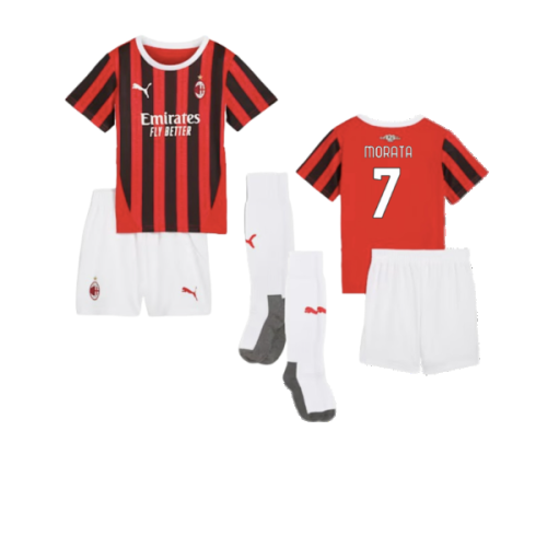 2024-2025 AC Milan Home Mini Kit (Morata 7)