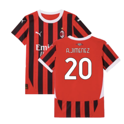 2024-2025 AC Milan Home Shirt (Kids) (A.Jimenez 20)