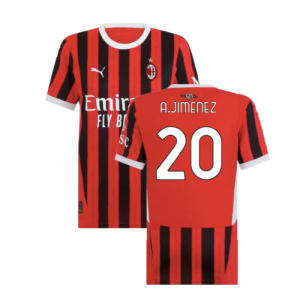 2024-2025 AC Milan Home Shirt (Womens) (A.Jimenez 20)