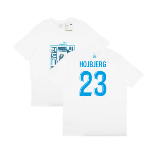 2024-2025 Marseille ftblCulture Tee (White) (Hojbjerg 23)