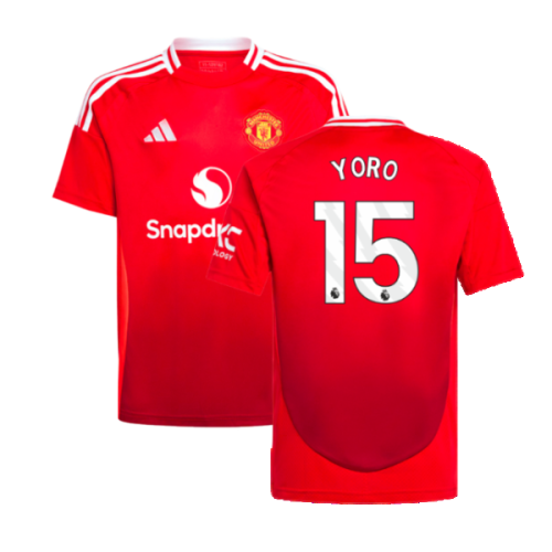 2024-2025 Man Utd Home Shirt (Kids) (Yoro 15)