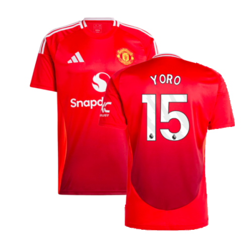 2024-2025 Man Utd Home Shirt (Yoro 15)