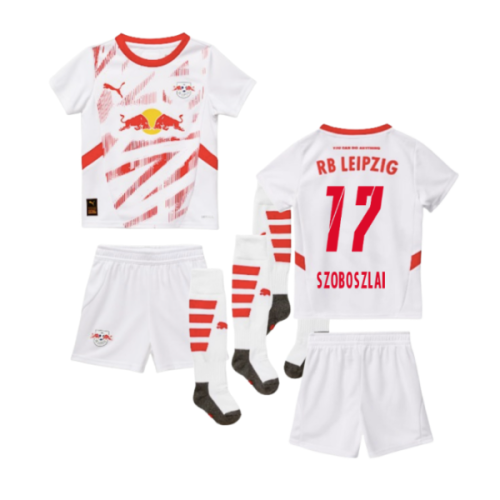 2024-2025 Red Bull Leipzig Home Mini Kit (Szoboszlai 17)