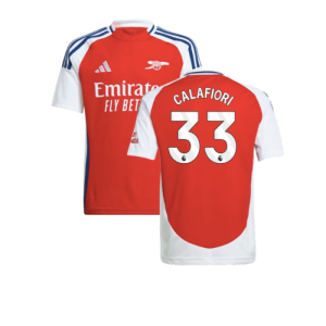 2024-2025 Arsenal Home Shirt (Kids) (Calafiori 33) 2024-2025 Arsenal Home Shirt (Kids) (Calafiori 33)