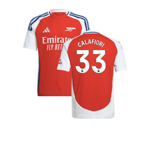 2024-2025 Arsenal Home Shirt (Kids) (Calafiori 33)