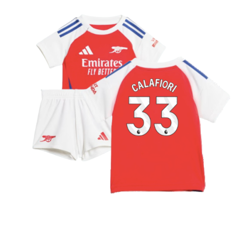 2024-2025 Arsenal Home Baby Kit (Calafiori 33)