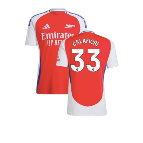 2024-2025 Arsenal Home Shirt (Calafiori 33)