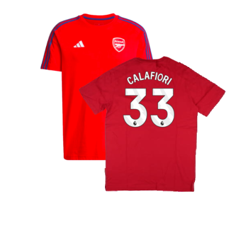 2024-2025 Arsenal DNA Tee (Red) (Calafiori 33)