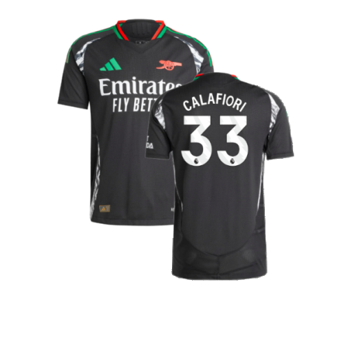 2024-2025 Arsenal Authentic Away Shirt (Calafiori 33)