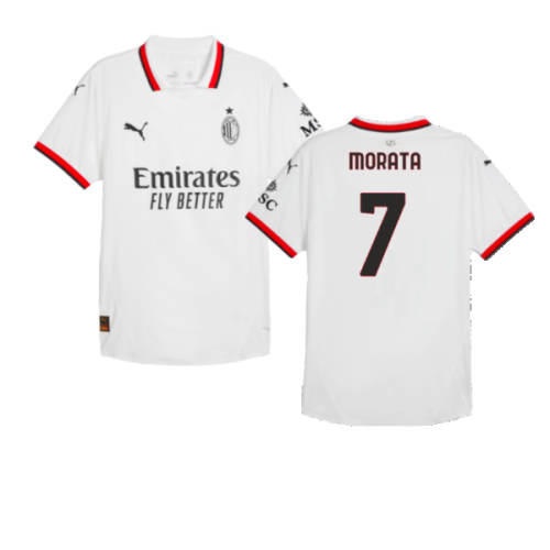 2024-2025 AC Milan Away Authentic Shirt (Morata 7)