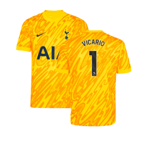 2024-2025 Tottenham Hotspur Goalkeeper Home Shirt (Yellow) (Vicario 1)