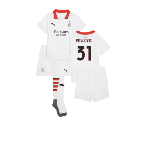 2024-2025 AC Milan Away Mini Kit (Pavlovic 31)