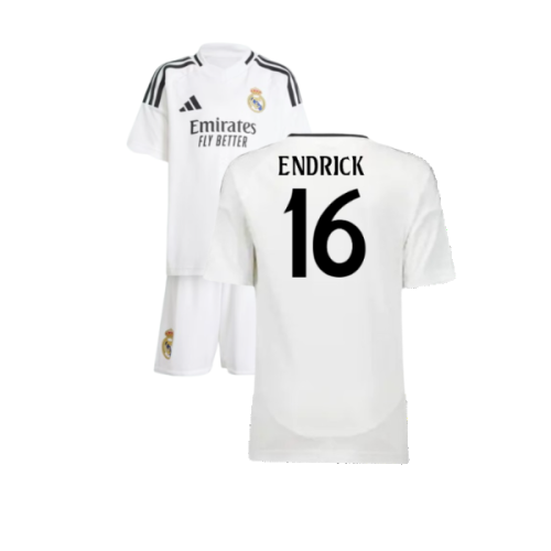 2024-2025 Real Madrid Home Mini Kit (Endrick 16)