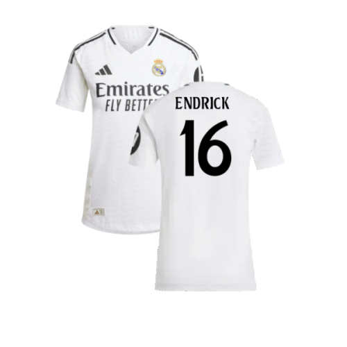 2024-2025 Real Madrid Authentic Home Shirt (Womens) (Endrick 16)