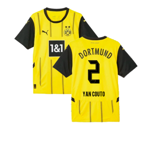 2024-2025 Borussia Dortmund Home Shirt (Yan Couto 2)