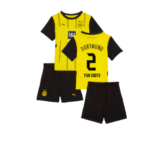 2024-2025 Borussia Dortmund Home Mini Kit (Yan Couto 2)