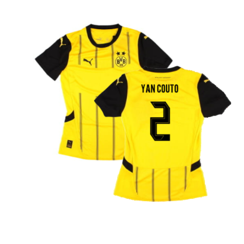 2024-2025 Borussia Dortmund Home Shirt (Ladies) (Yan Couto 2)