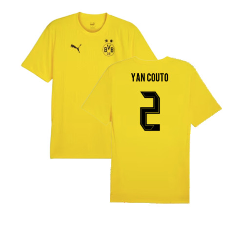 2024-2025 Borussia Dortmund Training Shirt (Yellow) - Kids (Yan Couto 2)