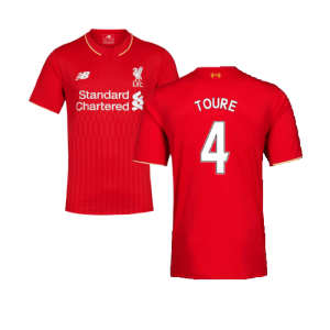 2015-2016 Liverpool Home Football Shirt ((Excellent) L) (Toure 4)