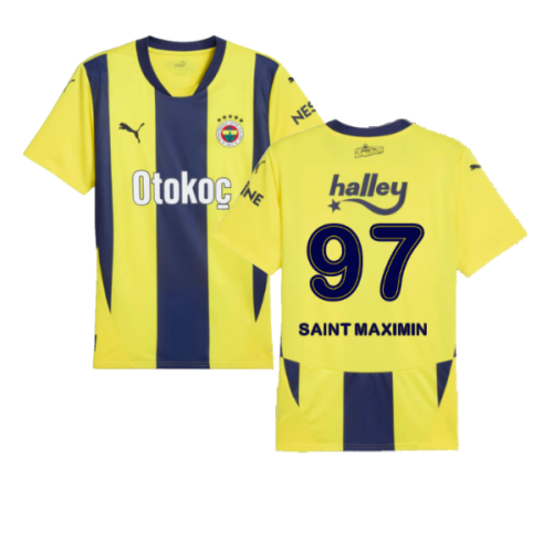 2024-2025 Fenerbahce Home Shirt (Saint Maximin 97)