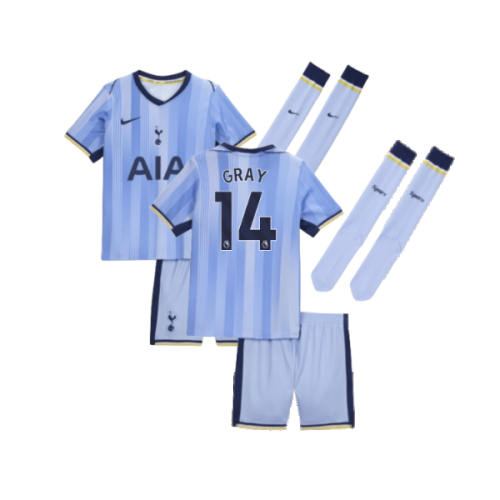 2024-2025 Tottenham Hotspur Away Mini Kit (Gray 14)