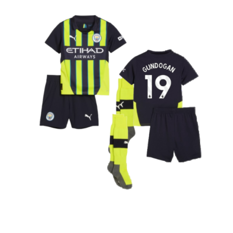 2024-2025 Man City Away Mini Kit (Gundogan 19)