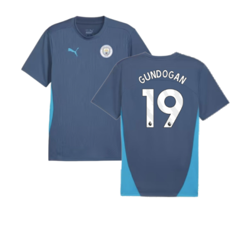 2024-2025 Man City Training Shirt (Inky Blue) (Gundogan 19)