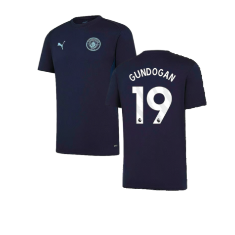 2024-2025 Man City Training Shirt (Inky Blue) - Kids (Gundogan 19)