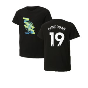 2024-2025 Man City ftblCulture Tee (Black) (Gundogan 19)