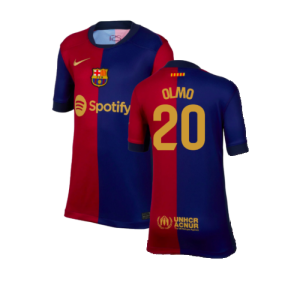 2024-2025 Barcelona Home Shirt (Kids) (Olmo 20)