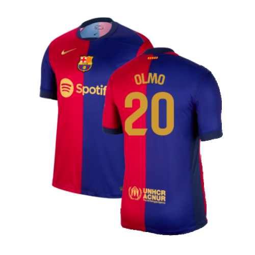 2024-2025 Barcelona Home Shirt (Olmo 20)