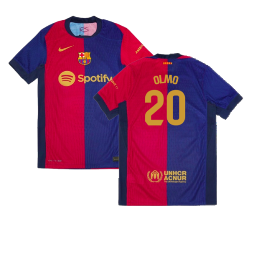 2024-2025 Barcelona Vapor Match Home Shirt (Olmo 20)