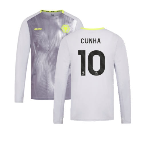 2024-2025 Wolves Players Training Long Sleeved Tee (Grey) (Cunha 10)