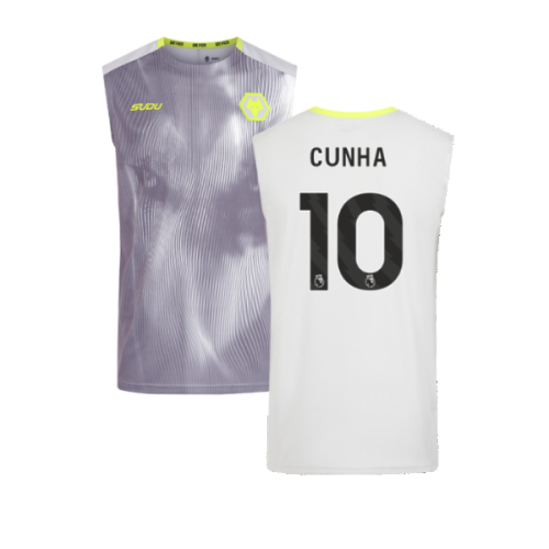 2024-2025 Wolves Players Training Vest (Grey) (Cunha 10)