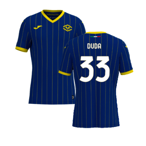 2024-2025 Hellas Verona Home Replica Shirt (Duda 33)