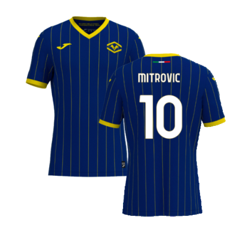 2024-2025 Hellas Verona Home Replica Shirt (Mitrovic 10)