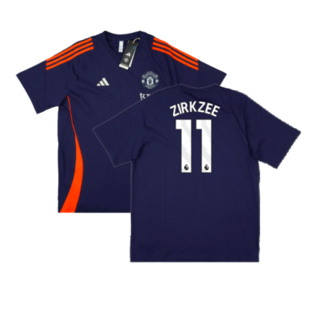 2024-2025 Man Utd Training Tee (Night Indigo) (Zirkzee 11)