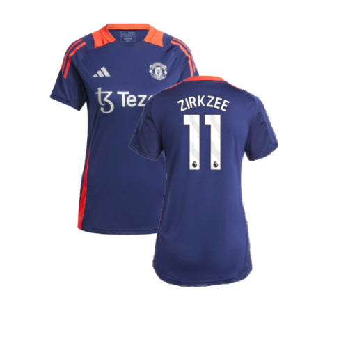 2024-2025 Man Utd Training Jersey (Night Indigo) - Womens (Zirkzee 11)