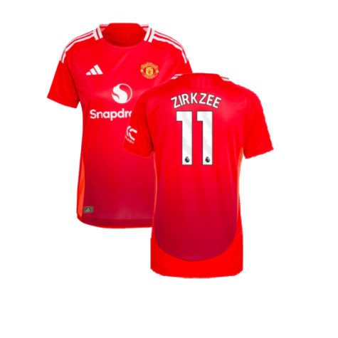 2024-2025 Man Utd Authentic Home Shirt (Womens) (Zirkzee 11)