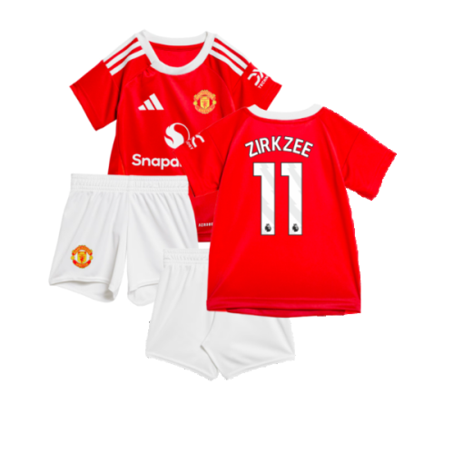 2024-2025 Man Utd Home Baby Kit (Zirkzee 11)