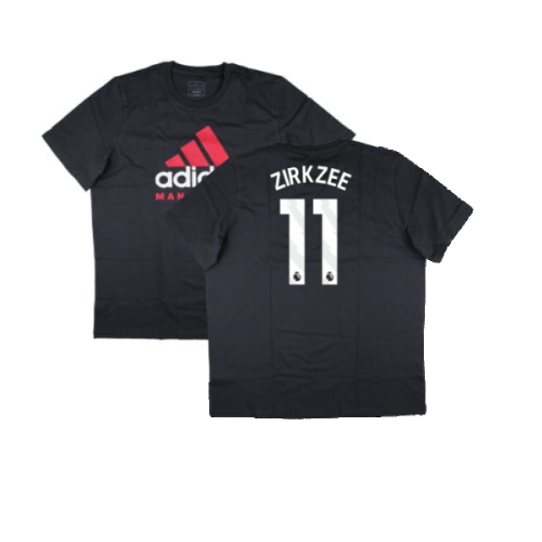 2024-2025 Man Utd Seasonal Graphic Tee (Night Grey) (Zirkzee 11)