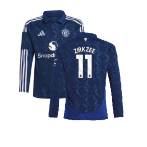 2024-2025 Man Utd Long Sleeve Away Shirt (Kids) (Zirkzee 11)