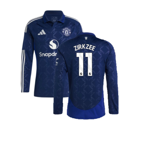 2024-2025 Man Utd Long Sleeve Away Shirt (Zirkzee 11)